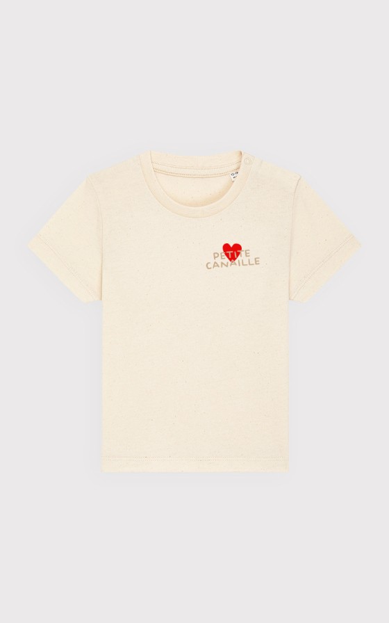 T-shirt bébé brodé Grand amour - Personnalisable