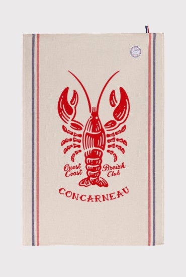 Torchon Homard - Personnalisable - Made in Bretagne