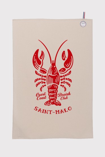 Torchon Homard - Personnalisable - Made in Bretagne