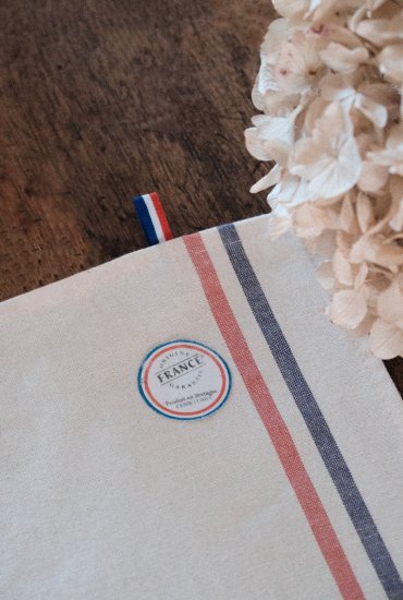 Torchon Ancre - Personnalisable - Made in Bretagne