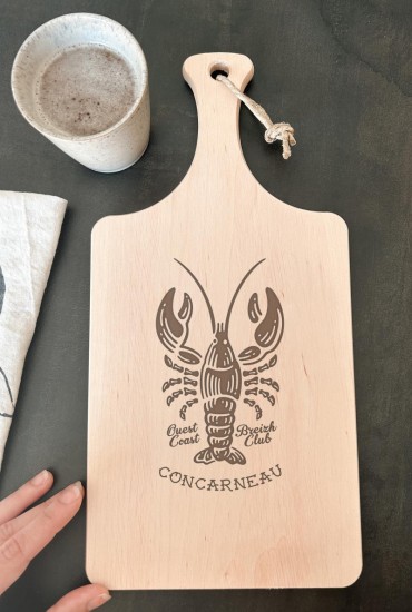 Planche à découper Homard - Personnalisable