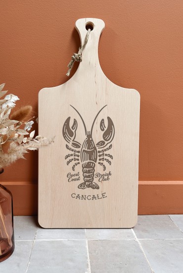 Planche à découper Homard - Personnalisable