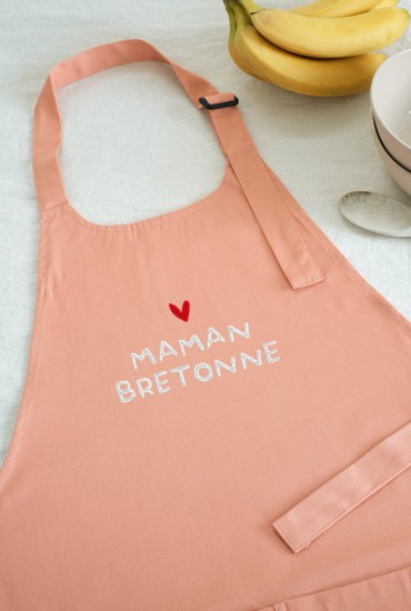Tablier brodé Maman bretonne