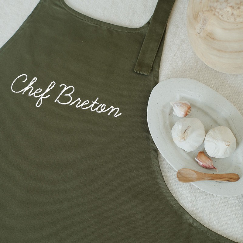 Tablier brodé Chef breton