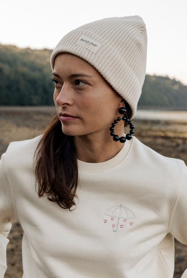 Bonnet marin unisexe - Crème
