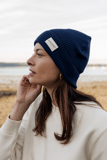 Bonnet marin unisexe - Bleu...