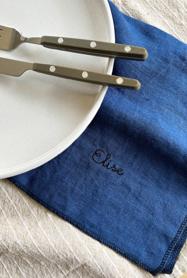 Serviette de table en lin...