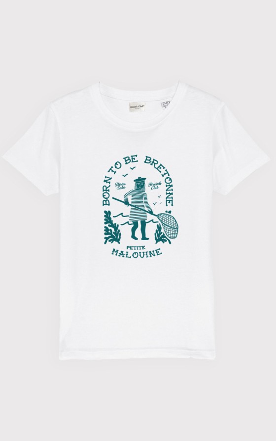 T-shirt enfant Nouveau Born to be bretonne - Personnalisable