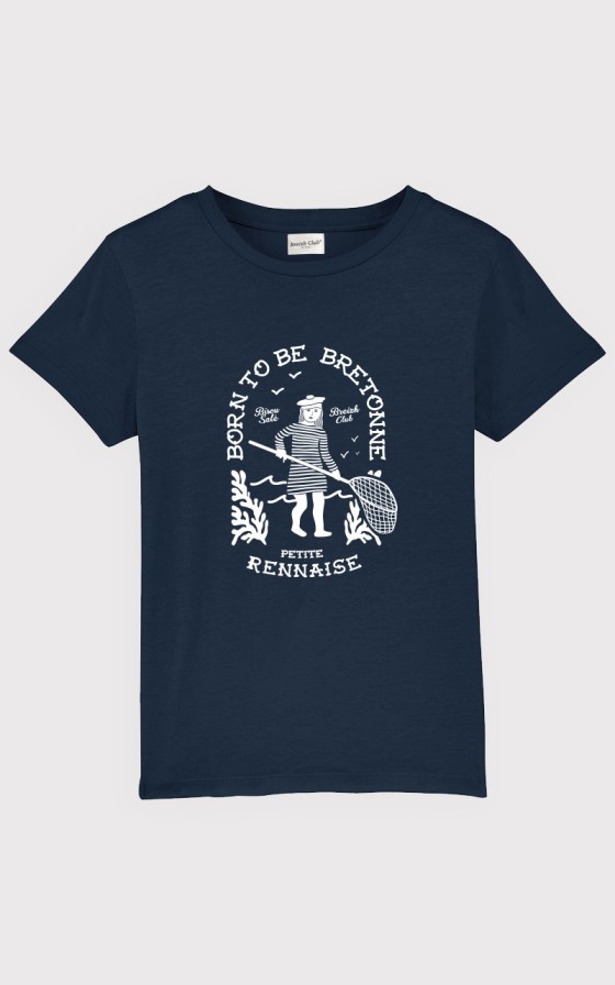 T-shirt enfant Nouveau Born to be bretonne - Personnalisable