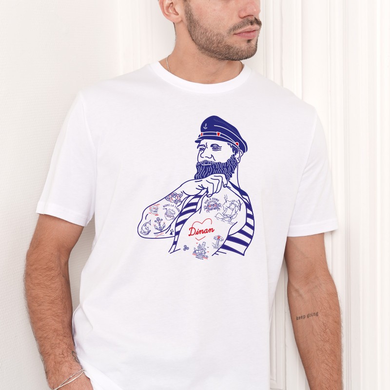 T-shirt homme breton personnalisable - Ancrage marin - Breizh Club