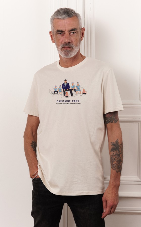 T-shirt Capitaine et ses enfants - Personnalisable