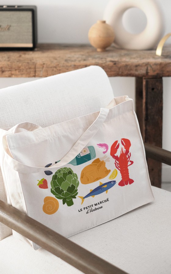 Cabas Le petit marche Personnalisable