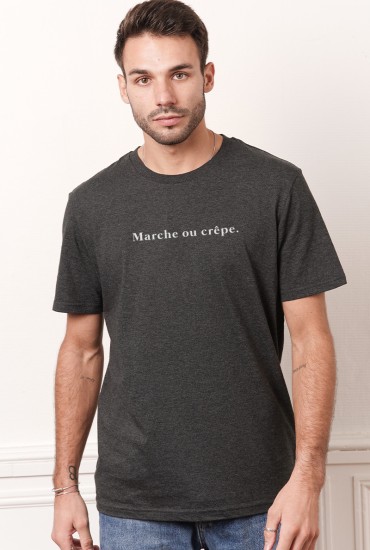 T-shirt homme Marche ou crêpe
