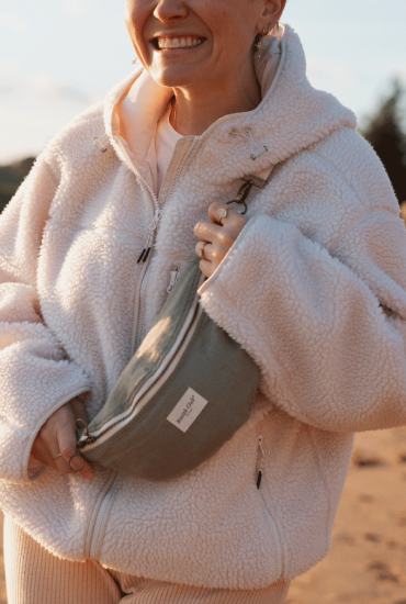 Sac banane 100% lin Kaki