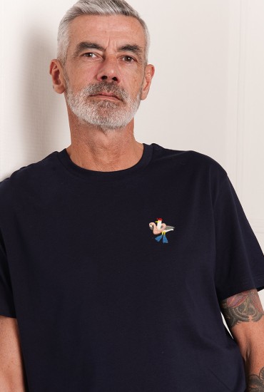 T-shirt Homme brodé Goéland...