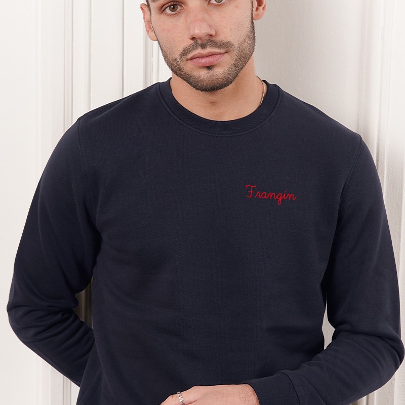 Sweat brodé online homme