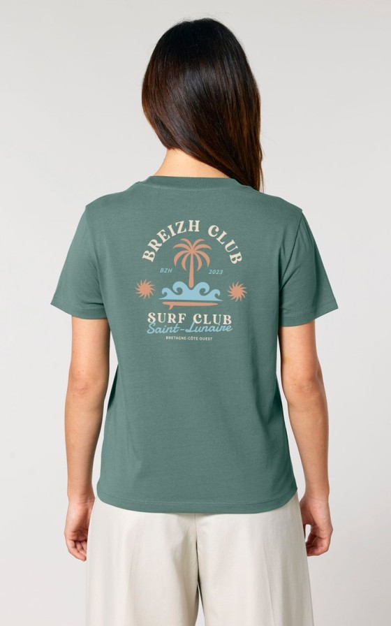 T-shirt femme Surf Palmier - Personnalisable