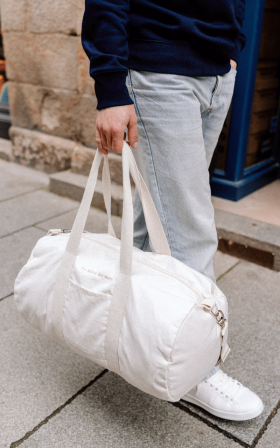 Sac week-end Natural brodé - Personnalisable