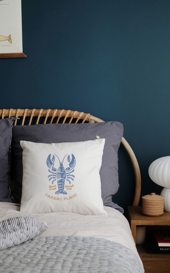 Housse de coussin Homard Oldschool - Personnalisable