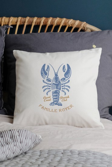 Housse de coussin Homard...