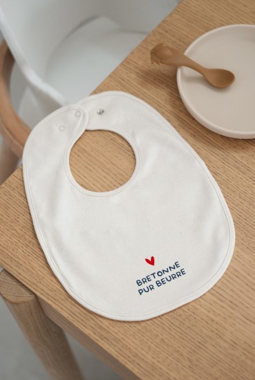 Bavoir imprimé Bretonne pur...
