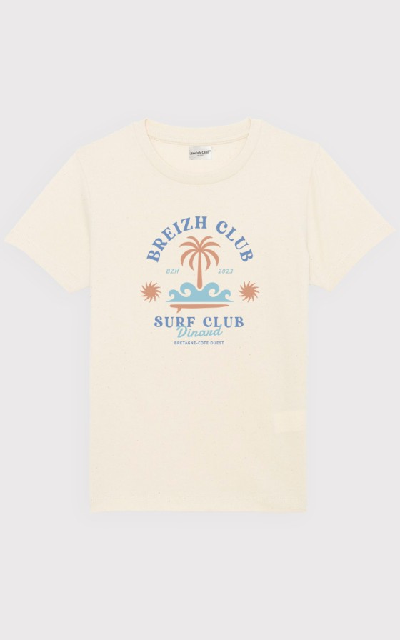 T-shirt enfant Surf palmier - Personnalisable