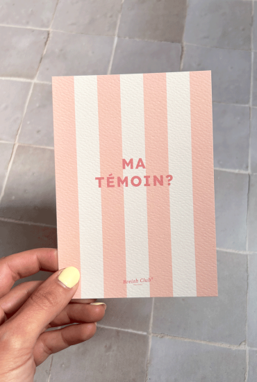 Carte postale à rayures...