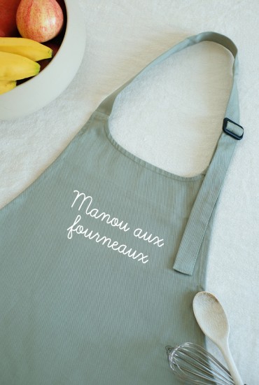 Tablier brodé message...