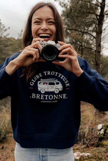 Sweat femme Globe trotteuse...