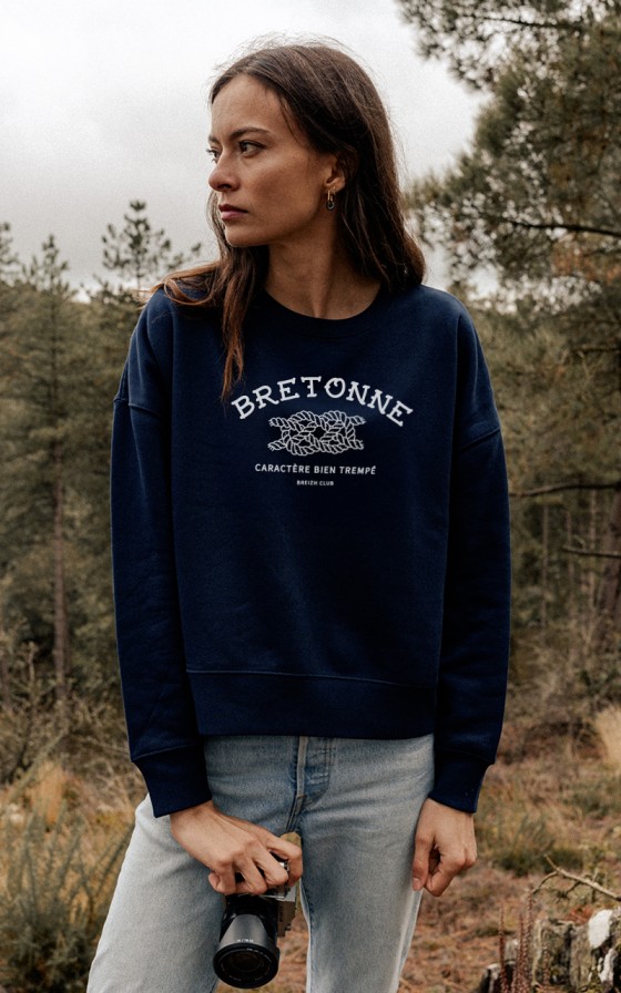 Sweat femme Bretonne noeud marin
