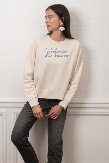 Sweat femme Bretonne pur...