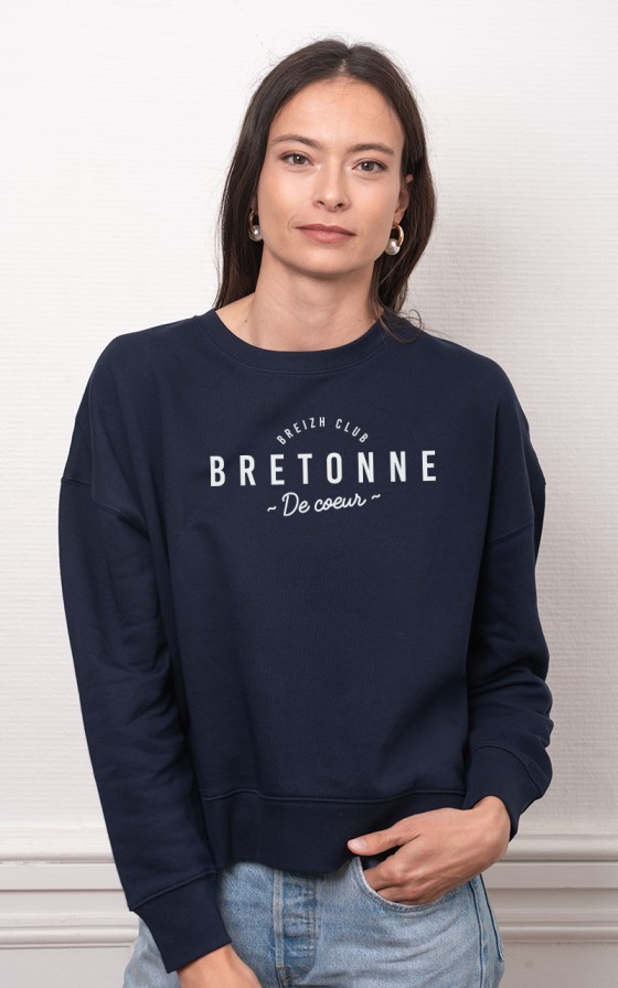 Sweat femme Bretonne de coeur