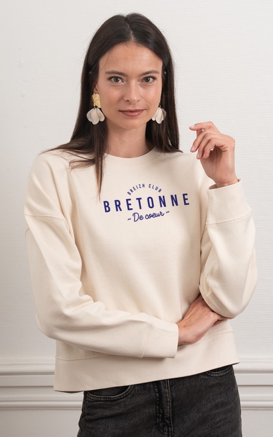 Sweat femme Bretonne de coeur