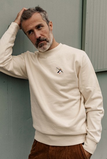 Sweat homme brodé Macareux...