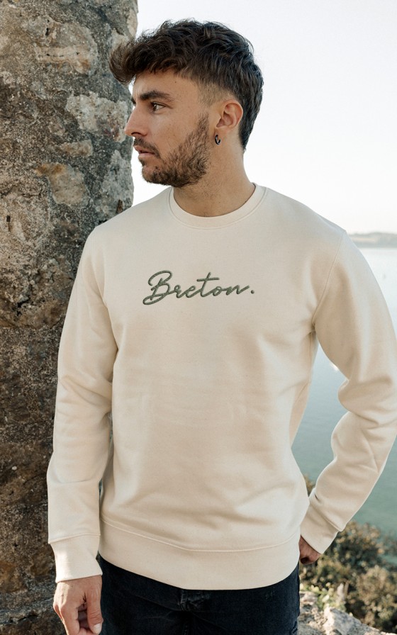 Sweat breton homme brode Breton Signature Breizh Club