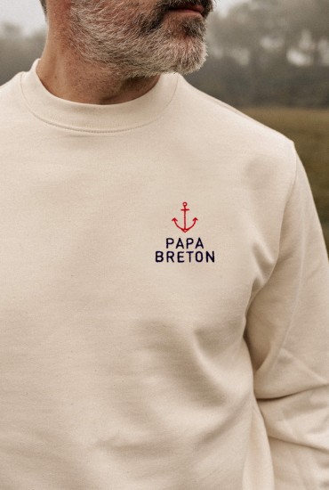 Sweat homme brodé Ancre...