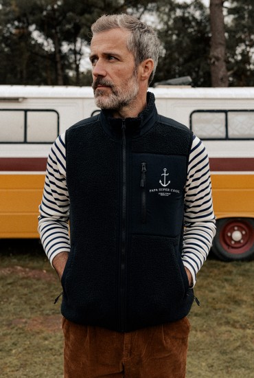 Veste Sherpa sans manche...
