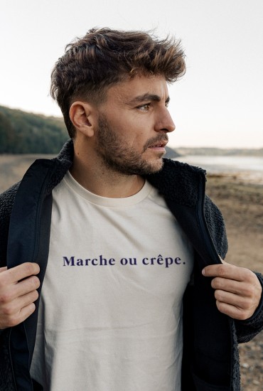 T-shirt homme Marche ou crêpe