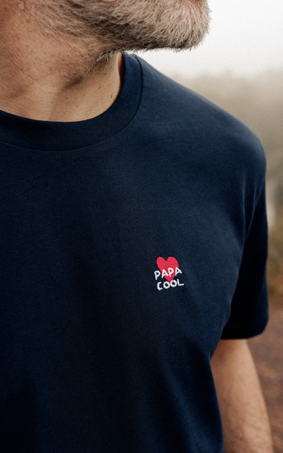 T-shirt homme brodé Grand amour - Personnalisable