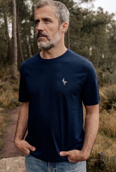 T-shirt homme brodé Goéland...