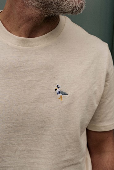 T-shirt homme brodé Goéland...