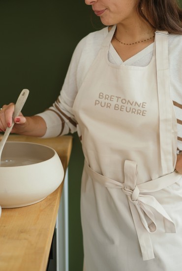 Tablier brodé Bretonne pur...