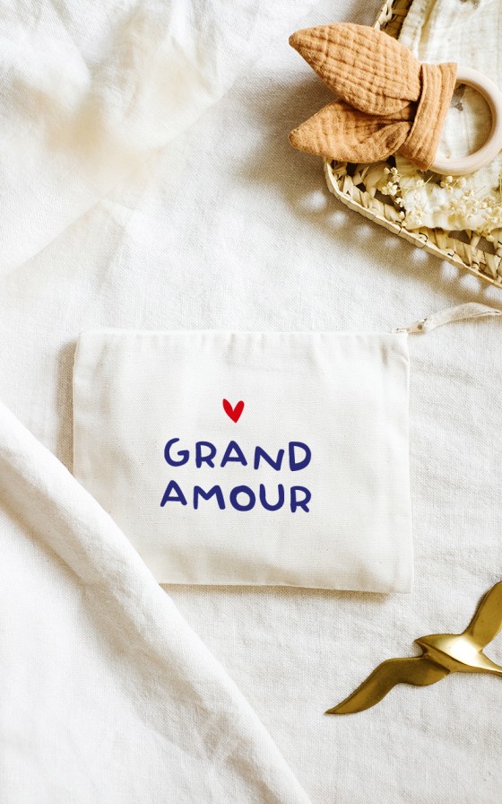 Petite pochette Mot doux - Personnalisable