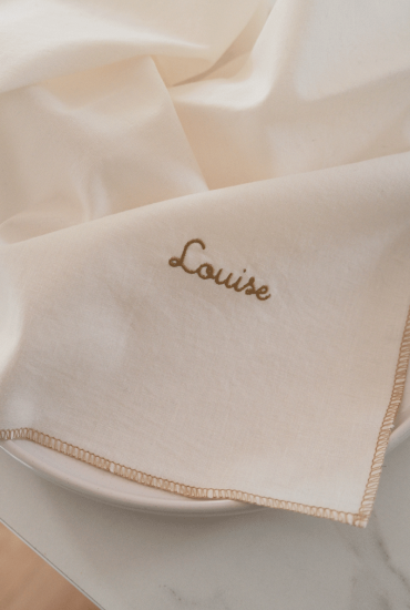 Serviette de table écrue...