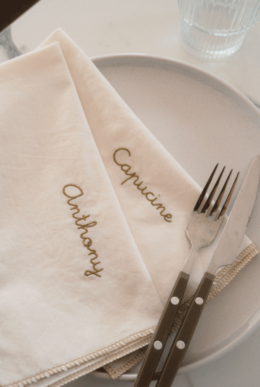 Serviette de table écrue...