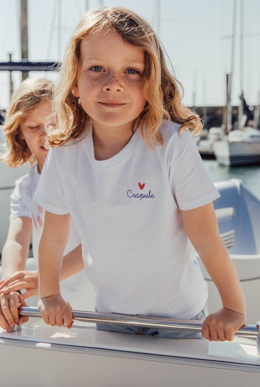 T-shirt enfant brodé Mon...