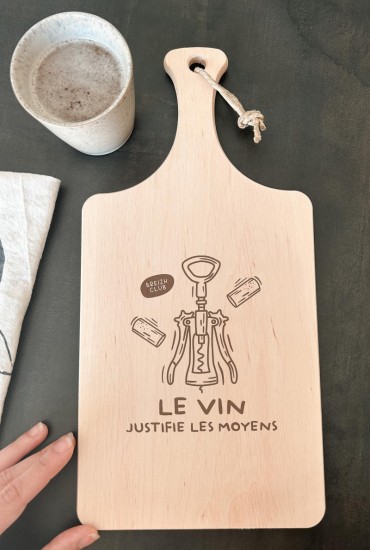 Planche à découper Le vin...