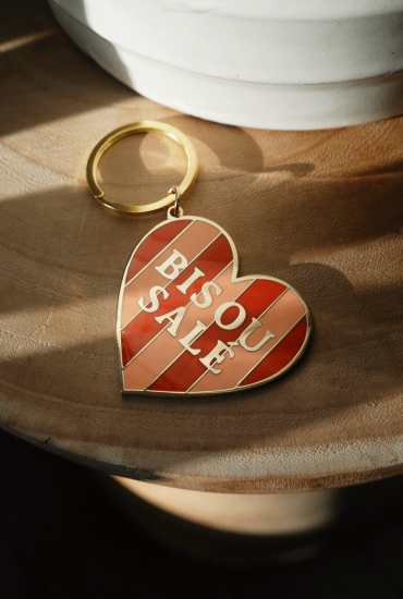 Porte-clés émaillé Coeur...