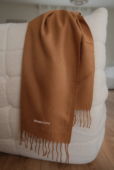 Echarpe brodée Caramel  -...