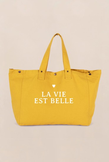 Grand cabas soleil Coeur -...